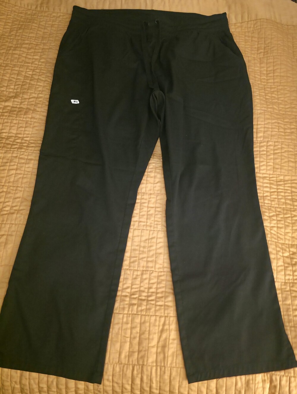 Edge By IRG Womens Black Scrub Pants, Size XLP